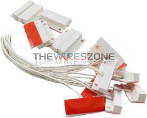 50 Pack White Door Window Security Alarm Contact Surface Reed Home Switch Sensor