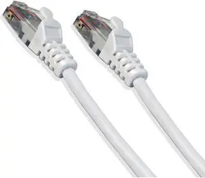CAT5E White Ethernet Network 2 Feet 24 Gauge Patch Cable RJ45 LAN Wire (2/pack)