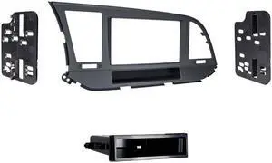 Metra 99-7376B Matte Black Single DIN Dash Kit for Select 17-up Hyundai Elantra