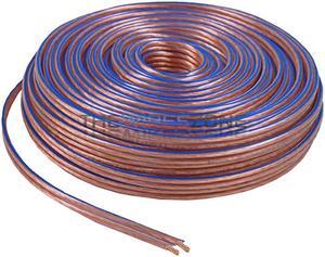 Car Home Audio Speaker Wire Transparent Clear Cable 14AWG 100ft 14/2 Gauge