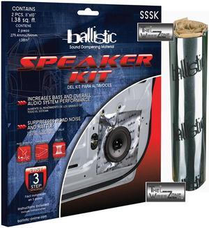 Ballistic SSSK Speaker Kit 2 Pcs 10x10 Sound Dampening (2 Sets for 4 Speakers)