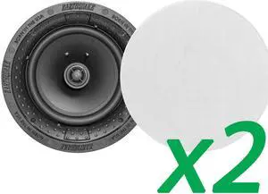 Earthquake Sound 2-Pairs R800 8" In Ceiling Speakers w/ Magnetic Paintable Grill