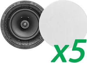 Earthquake Sound 5-Pairs R800 8" In Ceiling Speakers w/ Magnetic Paintable Grill