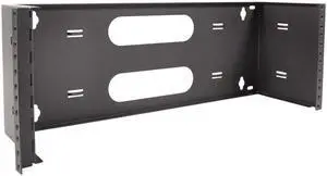 19" Two Space 4U Steel Wall Mount Hinged Swing Out Patch Panel Bracket 6" Depth