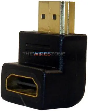Earthquake Sounds HD-RA Gold Plated Right Angled HDMI Male to Female Adapter