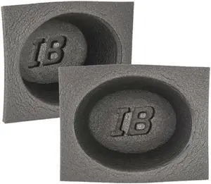The Install Bay IBBAF57 5" x 7" Foam Car Audio Black Speaker Baffle (pair) 5x7
