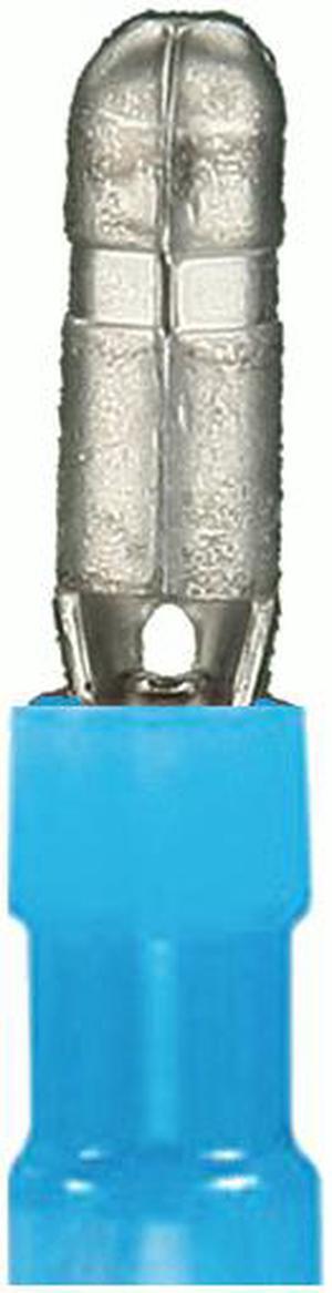 Install Bay BNMB 16/14 Gauge Blue Nylon Male Bullet Connector - Pack of 100