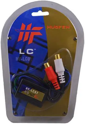 Speaker to Gold Female RCA High to Low Line Output Converter for Car Audio
