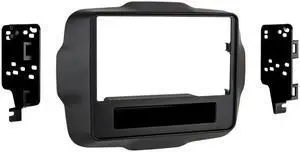 Metra 95-6532B Matte Black Double DIN Stereo Dash Kit for 2015-up Jeep Renegade
