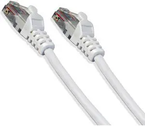 CAT5E White Ethernet Network 5 Feet 24 Gauge Patch Cable RJ45 LAN Wire (2/pack)