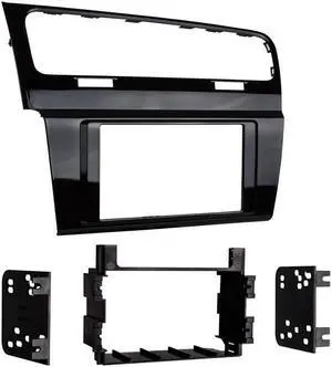 Metra 99-9013HG Black Single/Double DIN Dash Kit for 2015-up Volkswagen Golf