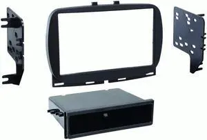 Metra 99-6544B Black Single DIN Radio Dash Kit for Select 2016-up Fiat 500