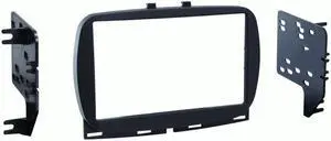 Metra 95-6544B Black Double DIN Radio Dash Kit for Select 2016-up Fiat 500