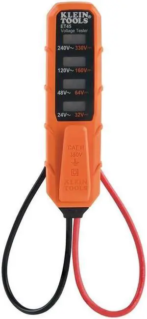 Klein AC/DC Electronic Voltage Tester with Test Leads ET45