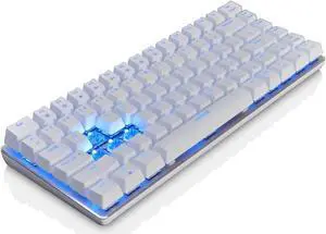 Qisan Gaming Keyboard Mechanical Wired Keyboard Blue Switch Backlight keyboard 82-Keys Extreme Simple Design