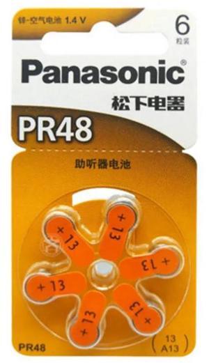 6PCS/PACK  PR48 Hearing Aid Batteries 7.9MM*5.4MM 13 A13 Deaf-aid Acousticon Cochlear Button Cell Batteries