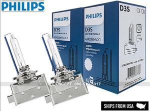 D3S PHILIPS WHITE VISION 5000K 42403WHV2C1 HID XENON BULBS +120% Light 35W