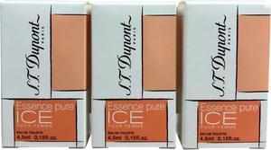 St Dupont Essence Pure Ice 4.5 ML Travel EDT Pour Femme set of 3
