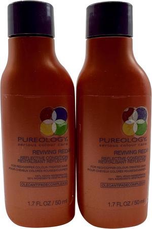 Pureology Reviving Red Conditioner Red Copper Color Treated Hair 1.7 OZ Set of 2