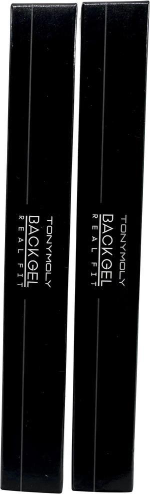 TonyMoly BackGel Real Fit Eyeliner 01 Black .42 OZ Set of 2