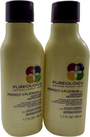 Pureology Perfect 4 Platinum Conditioner Color Treated Hair 1.7 OZ Set of 2