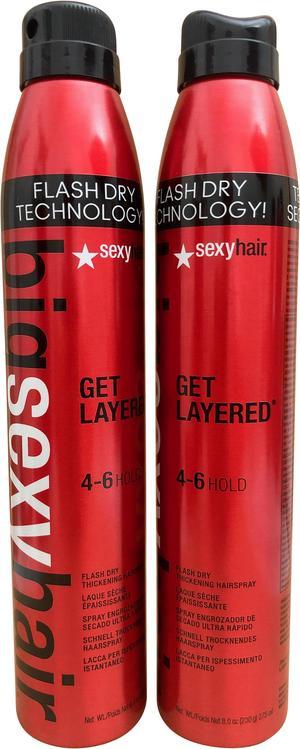 Big Sexy Hair Get Layered 4-6 Hold Spray 8 OZ Set of Two