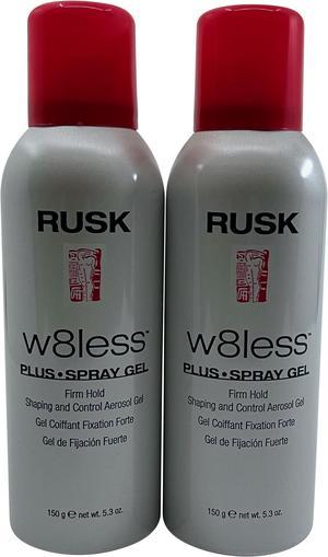 Rusk W8less Spray Gel Firm Hold 5.3 OZ Set of 2