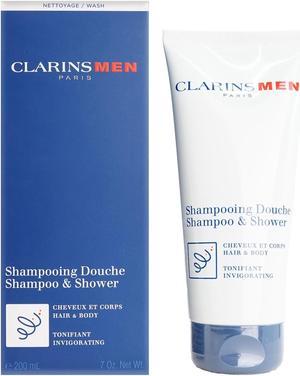 Clarins Men Shampoo & Shower Invigorating Wash 7 OZ