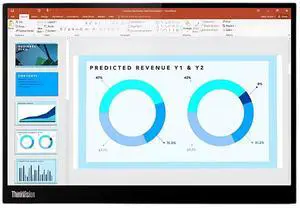 Lenovo ThinkVision M14d 14" WLED LCD Monitor - In-plane Switching (IPS) Technology - 16.7 Million Colors - 375 Nit - 6 ms - 60 Hz Refresh Rate - USB Hub 63AAUAR6US