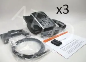 Bundle of 3 Polycom VVX-400 VoIP Business Media Phone 2200-46157-025
