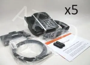 Bundle of 5 Polycom VVX 400 VoIP IP SIP Business Media Phone (2200-46157-025)