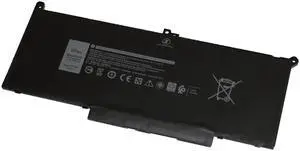 Powerwarehouse new F3YGT Replacement Battery for Dell Latitude 7280, Latitude 7480 7.6V 60Whr