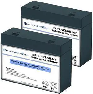 Powerwarehouse APC BF280C UPS Battery - Premium Powerwarehouse 12V Lead Acid Battery Catridge #10 (2 Pack)
