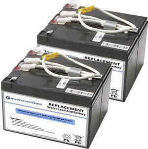 Powerwarehouse APC RBC5 UPS Battery - Premium Powerwarehouse 12V Lead Acid Battery Catridge #5 (2 Pack)
