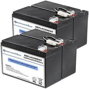 Powerwarehouse APC Back UPS BX1500LCD UPS Battery - Premium Powerwarehouse 12V Lead Acid Battery Catridge #109 (2 Pack)