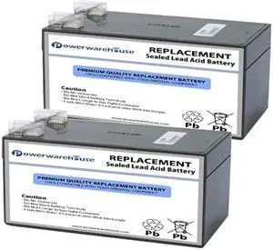 Powerwarehouse APC BE325-UK UPS Battery - Premium Powerwarehouse 12V Lead Acid Battery Catridge #47 (2 Pack)