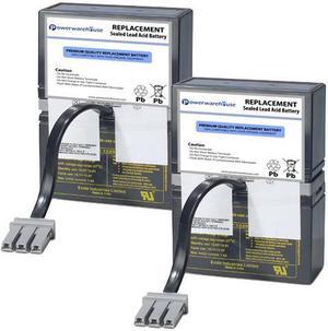 Powerwarehouse APC BR800BLK UPS Battery - Premium Powerwarehouse 24V Lead Acid Battery Catridge #32 (2 Pack)