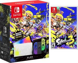 Nintendo Switch OLED Model Splatoon 3 Special Edition Game Included