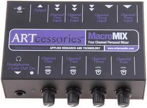 ART MacroMIX 4-Channel Personal Mixer