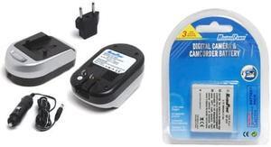 Maximal Power FC600 OLY LI-10B and DB FUJ NP40 Camera Battery and Charger Combo for Fuji NP-40 NP40 FinePix F470 F480 F650 (Black Silver)