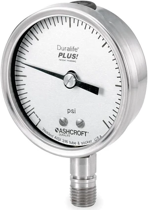 ASHCROFT 251009SW02LXLL160 Industrial Pressure Gauge, 0 to 160 psi, 2 1/2 in ASHCROFT 251009SW02LXLL160 Industrial Pressure Gauge, 0 to 160 psi, 2 1/2 in