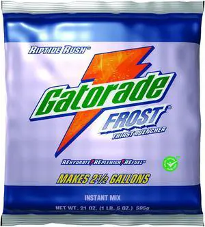 G Series 02 Perform® Thirst Quencher Instant Powder, 21 Oz, Pouch, 2.5 Gal Yield, Frost Riptide Rush G Series 02 Perform® Thirst Quencher Instant Powder, 21 Oz, Pouch, 2.5 Gal Yield, Frost Riptide Rush