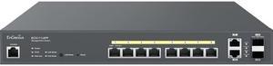 EnGenius - ECS1112FP - EnGenius Cloud Managed 8-Port Gigabit 130W PoE+ Switch - 8 Ports - Manageable - 3 Layer Supported