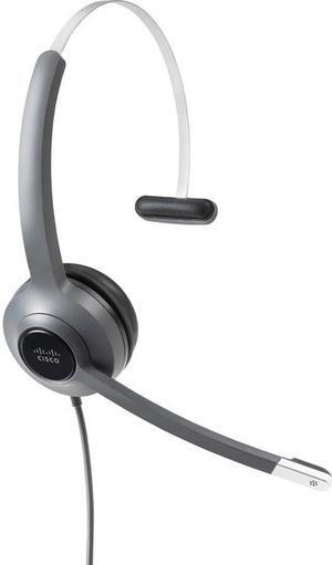Cisco 521 Headset, Mono - Mini-phone (3.5mm) - Wired - 90 Ohm - 50 Hz to 18 kHz - Over-the-head - Monaural - Supra-aural - Uni-directional, Electret, Condenser Microphone
