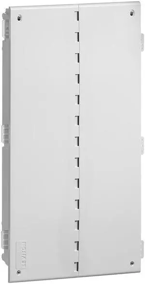 Leviton - 49605-28W - Media Enclosure, ABS Polymer, Flush Mount, Vented Hinge, White, 29.52 H x 15.73 W x 0.38 D in.