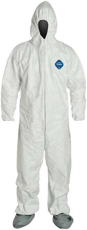 Dupont - Ty122swhxl002500 - Dupont Tyvek Coverall Zip Ft- Hd Skid Resist. Xl, Case Of 25