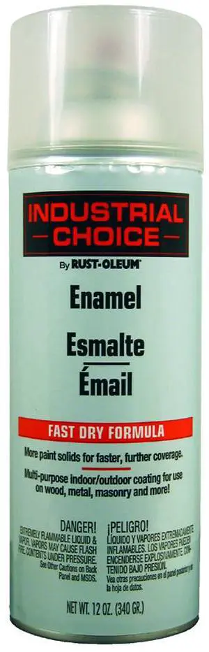 RUST-OLEUM 1610830 Spray Paint, Crystal Clear, Gloss, 12 oz.