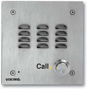 Viking Electronics - W3000-EWP - Vandal Resistant Handsfree Doorbox 14 Gauge Stainless Steel Faceplate Flush Mount with