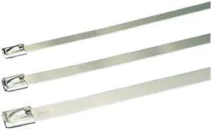 Panduit Cable Tie,7.9 in,Silver,PK100  MLT2S-CP