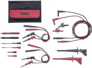 POMONA ELECTRONICS 5674C Deluxe Electronic DMM Test Lead kit, CAT II 300V, CAT